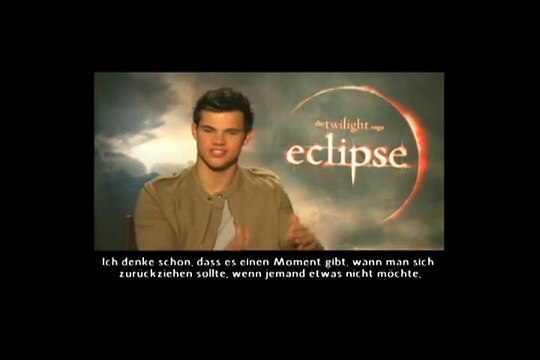 Interview mit Taylor Lautner zu Twilight: Eclipse