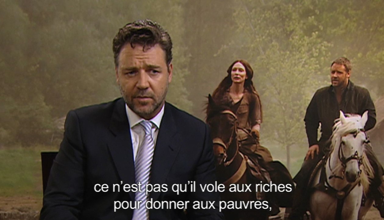 Russell Crowe présente sa vision de Robin des Bois