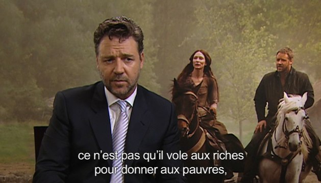 Russell Crowe présente sa vision de Robin des Bois