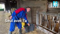 Eleveur laitier dans le Maine-et-Loire, Maxime Léridon veut garder une ferme à taille humaine.