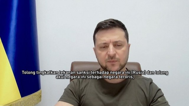 Presiden Ukraina Desak Inggris Akui Rusia sebagai ‘Negara Teroris’