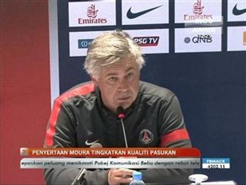 Ancelotti optimis kehadiran Moura di PSG