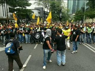 Jalan ditutup sekitar ibu kota Kuala Lumpur