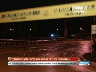 Tanah runtuh di Putra Heights Subang