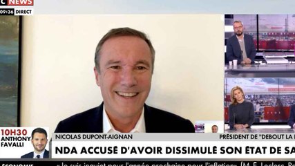 Covid-19 : accusé d'avoir dissimulé son état de santé, Nicolas Dupont-Aignan répond
