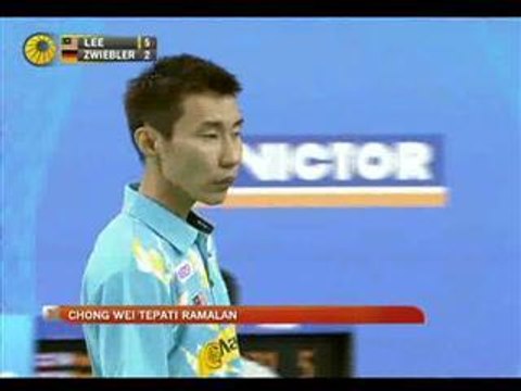 Terbuka Korea: Chong Wei tepati ramalan