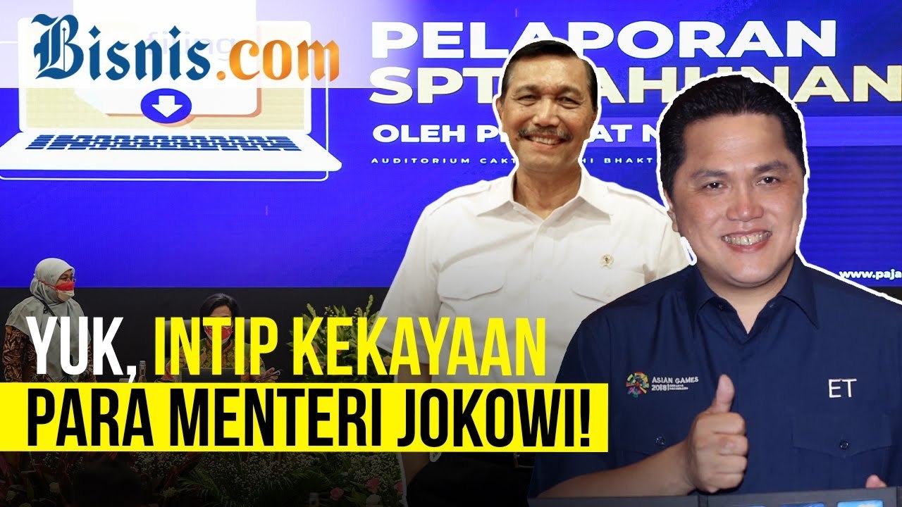 Didampingi Sri Mulyani, Luhut Binsar Pandjaitan dan Erick Thohir Lapor SPT