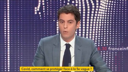 Variant Omicron : la France va-t-elle renforcer ses règles d'entrée ? La réponse de Gabriel Attal, porte-parole du gouvernement, sur franceinfo