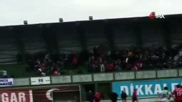 Bursa'da amatör maçta kavga; çevik kuvvet müdahale etti