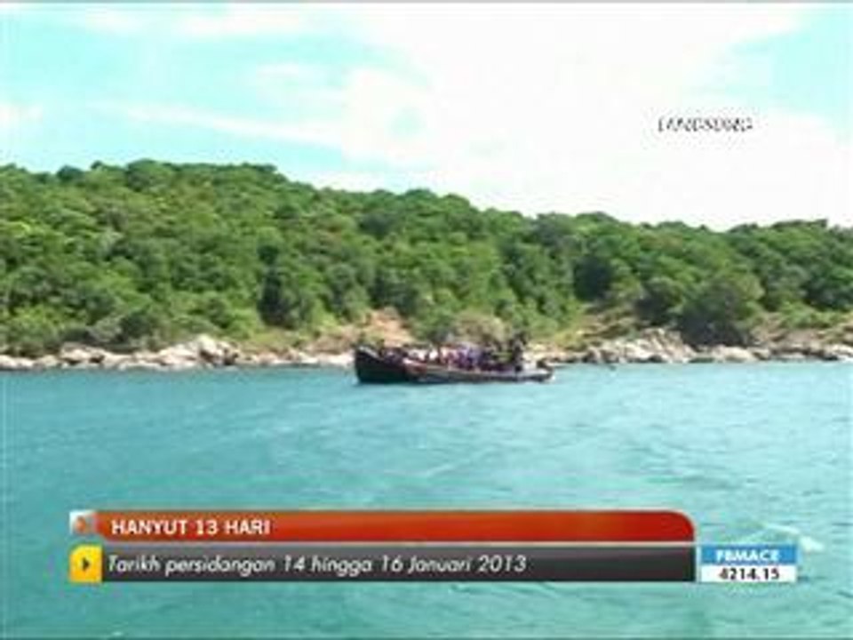 Pelarian Rohingya hanyut 13 hari