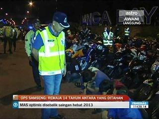 Remaja 14 tahun ditahan dalam Ops Samseng