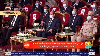 عبدالرحيم كمال أمام الرئيس السيسي: رمل سيناء نور الشهداء بيرفعنا من فوق الأرض ويزيد من قيمتنا