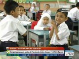 Hujan tidak halang pelajar ke sekolah