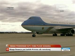 Jurang fiskal, Obama pendekkan cuti Krismas