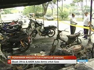 Penahanan anggota dua kumpulan samseng