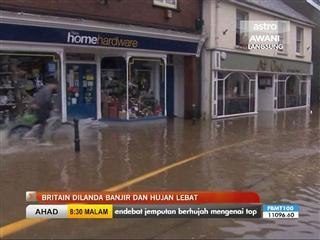 Britain dilanda banjir dan hujan lebat