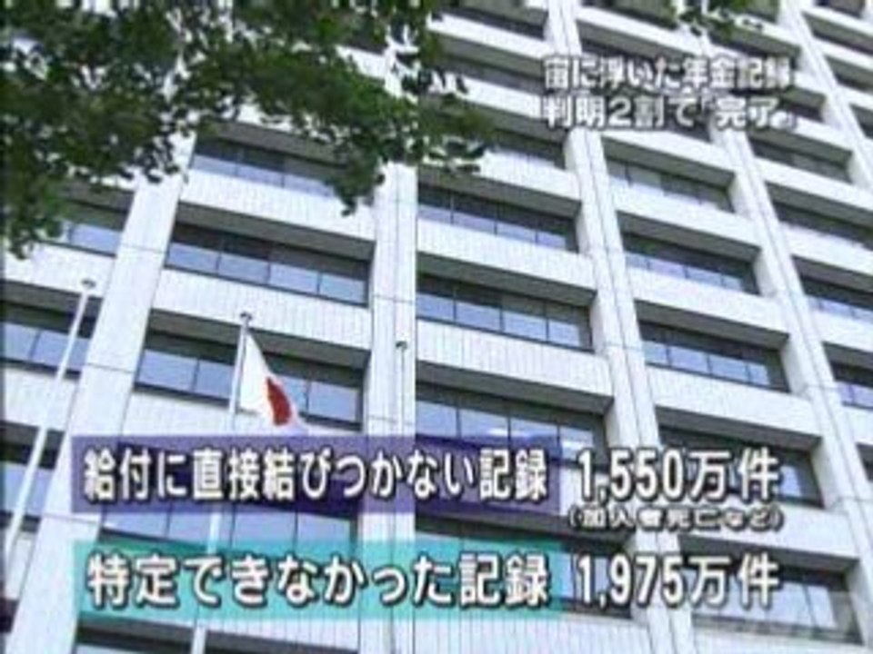 社会保険庁、照合作業を完了したと発表