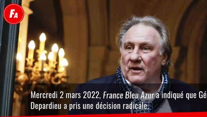FEMME ACTUELLE - Gérard Depardieu - après ses déclarations sur la Russie, il prend une décision radicale