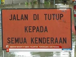 Amaran banjir di empat buah negeri