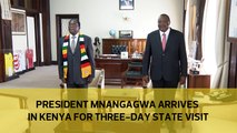 President Mnangagwa arrives in Kenya for three-day State Visit
