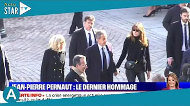 [AS] Obsèques de Jean-Pierre Pernaut : Brigitte Macron, grave, et Carla Bruni, affectée, se soutien