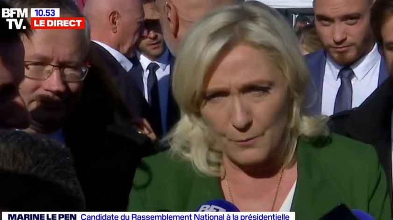 Marine Le Pen sur BFMTV à propos d'Eric Zemmour: "Nonobstant les provocations (...) je ne vois pas bien la plus-value qu'il apporte sur le sujet de...