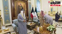صاحب السمو الأمير الشيخ نواف الأحمد يستقبل وزيري الداخلية والدفاع الجديدين حيث أديا أمام سموه اليمين الدستورية