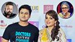 Sugandha Mishra With Hubby Dr. Sanket Bhosle On Reb Carpet Of Mirchi Award