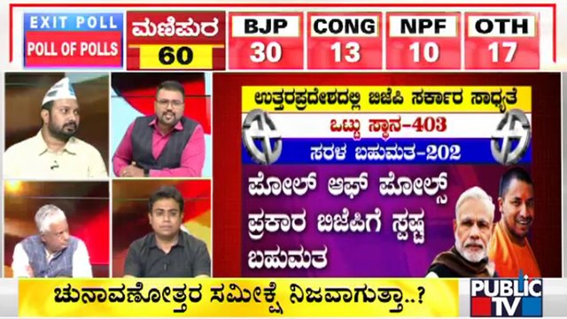 Discussion With BJP, Congress & Aam Aadmi Party Spokespersons About Exit Polls Results