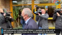 Así llegaron Florentino Pérez y Nasser Al Khelaifi a la comida de directivas en el restaurante Zalacaín