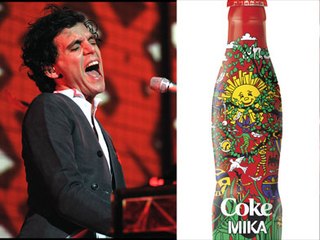 Découvrez la nouvelle bouteille Coca-Cola crée par le chanteur Mika !