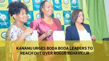 Kananu urges Boda Boda leaders to reach out over 'rogue' behaviour