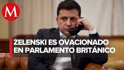 "Lucharemos en campos y calles": Zelenski evoca a Churchill ante parlamento británico