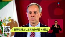 Casos de Covid-19 suman 6 semanas a la baja, informa López-Gatell