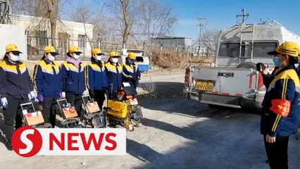 Download Video: All-women flaw detection team on railway in China’s Ningxia province