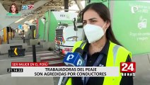 Trabajadoras del peaje denuncian agresión de conductores