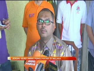 Jerebu jejas jarak penglihatan di Melaka