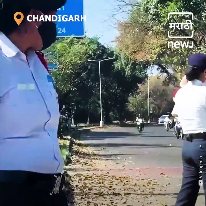 Video Of Chandigarh Cop While Holding A Baby While On Duty Goes Viral