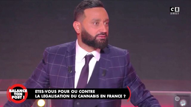 Cyril Hanouna sidéré devant un invité exhibant de la marijuana dans Balance ton post (C8)
