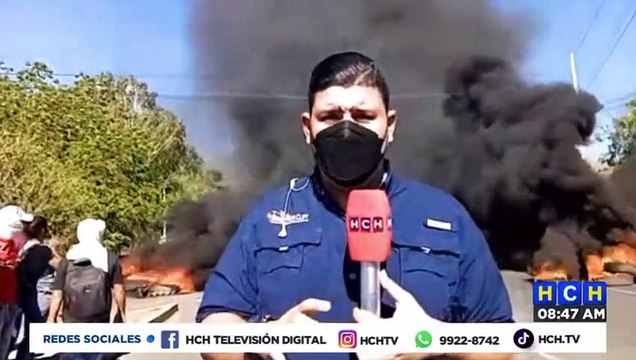 ¡Tomadas dos importantes carreteras en Choluteca! Empleados de empresa de Okra exigen pagos atrasados