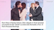 Pierre Niney et Gilles Lellouche : Tendres baisers avec leurs compagnes à l'avant-première de Goliath