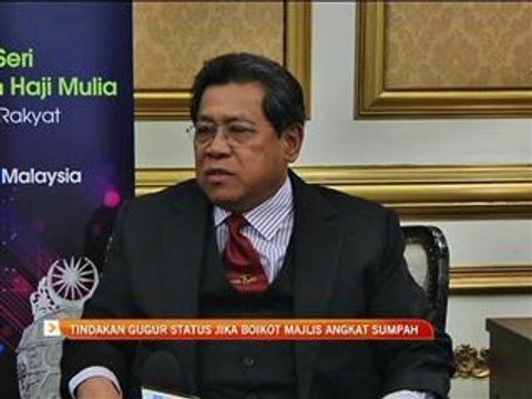 Tindakan gugur jika boikot Majlis Angkat Sumpah