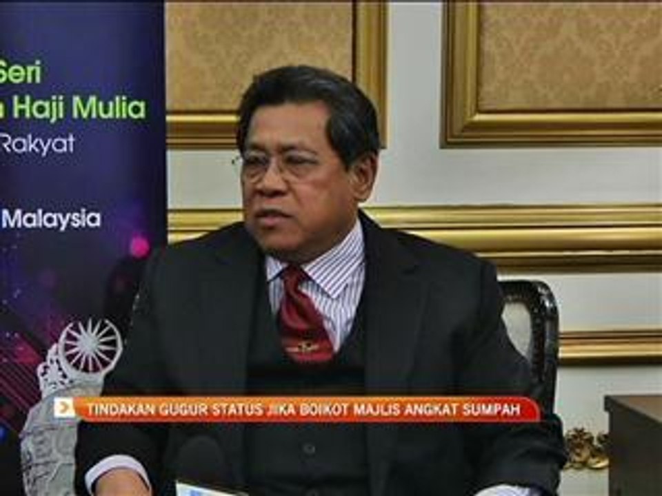 Tindakan gugur jika boikot Majlis Angkat Sumpah