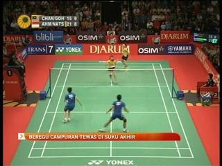 Beregu campuran tewas di suku akhir