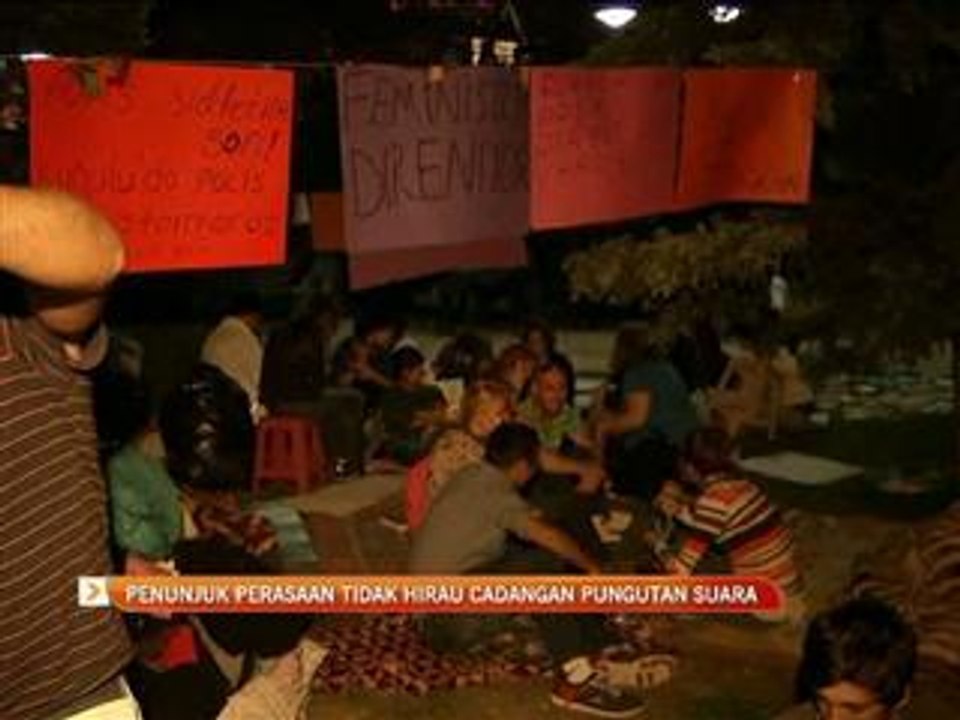 Penunjuk perasaan terus berlanjutan