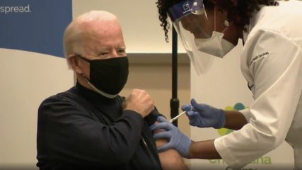 USA : Joe Biden vacciné contre la Covid-19 devant les caméras de télévision