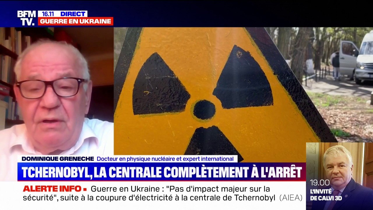 Tchernobyl: "Le risque dû à une coupure électrique est nul" selon Dominique Greneche, docteur en physique nucléaire