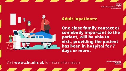 Visiting Arrangements at Calderdale Royal Hospital