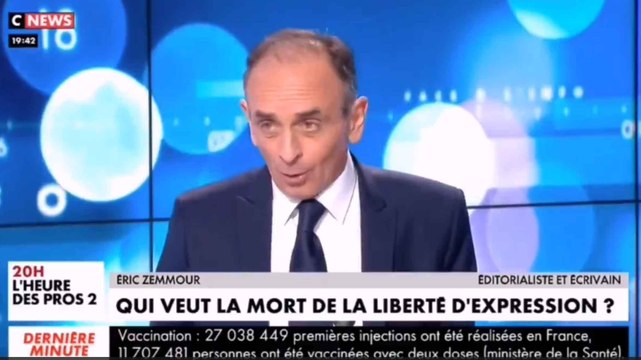 Face à l'info : Eric Zemmour répond à Stéphane Séjourné qui demande s'il faut décompter son temps de parole quand il s'exprime sur CNews