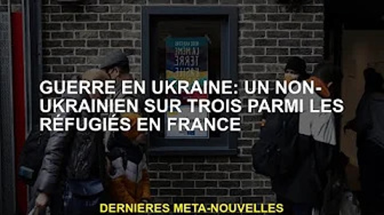 Guerre d'Ukraine : un tiers des réfugiés français ne sont pas Ukrainiens